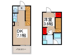 ソルナクレイシア入谷の物件間取画像